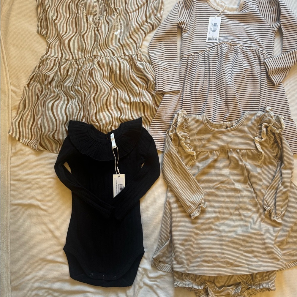 Rylee and Cru Striped and Solid Outfits Set